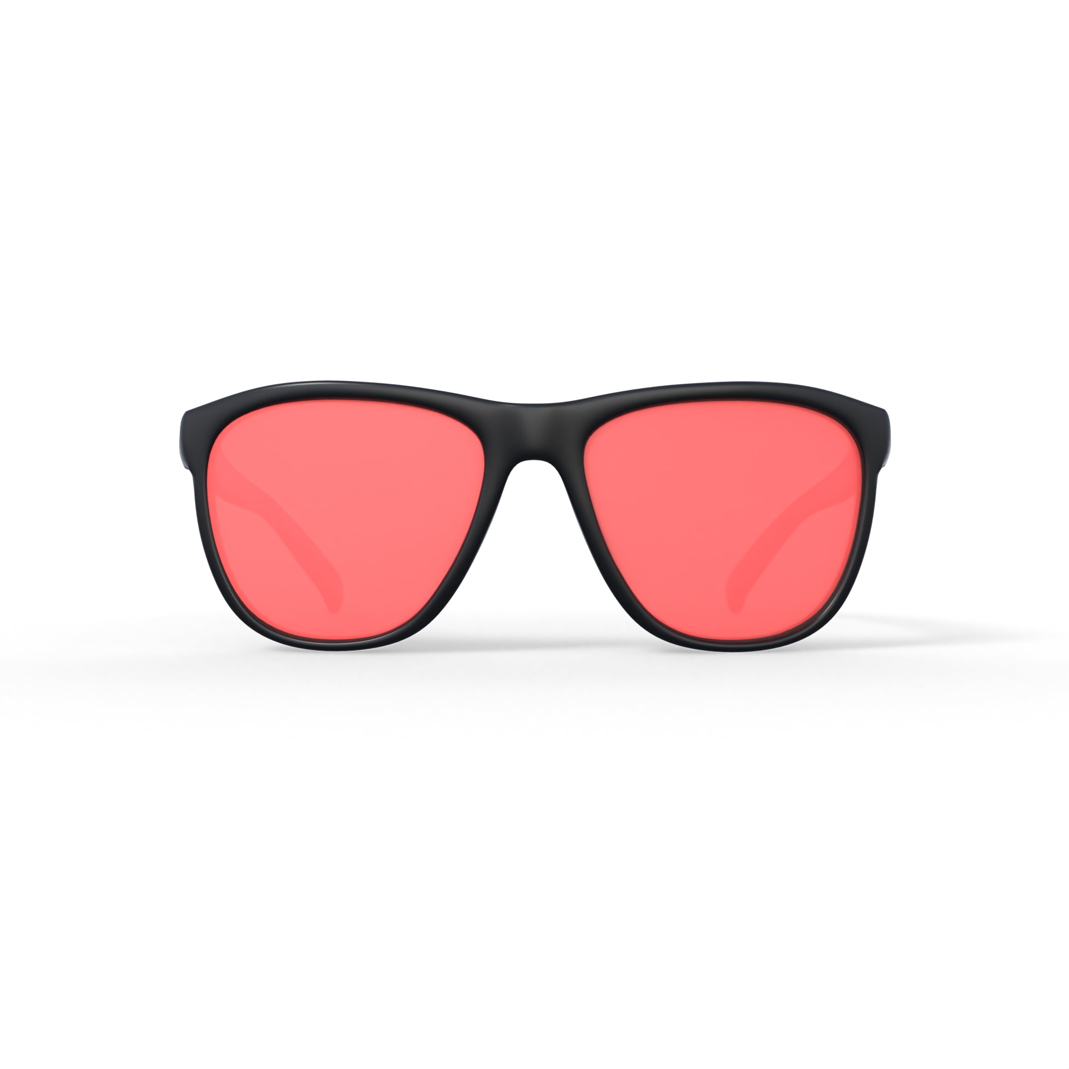 Hurley North Shore - HSM1015PS_003, square sunglass, black/red frame & red revo polarized lens + ar coating