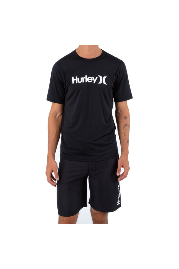 One & Only Surf Shirt Short Sleeve Surf Tee in Black in size Medium