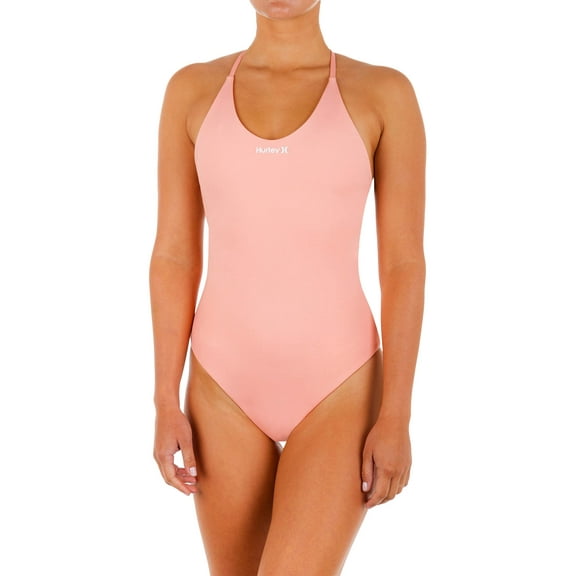 Hurley One and Only Solid One-Piece Peach Melon SM (US 2-4)