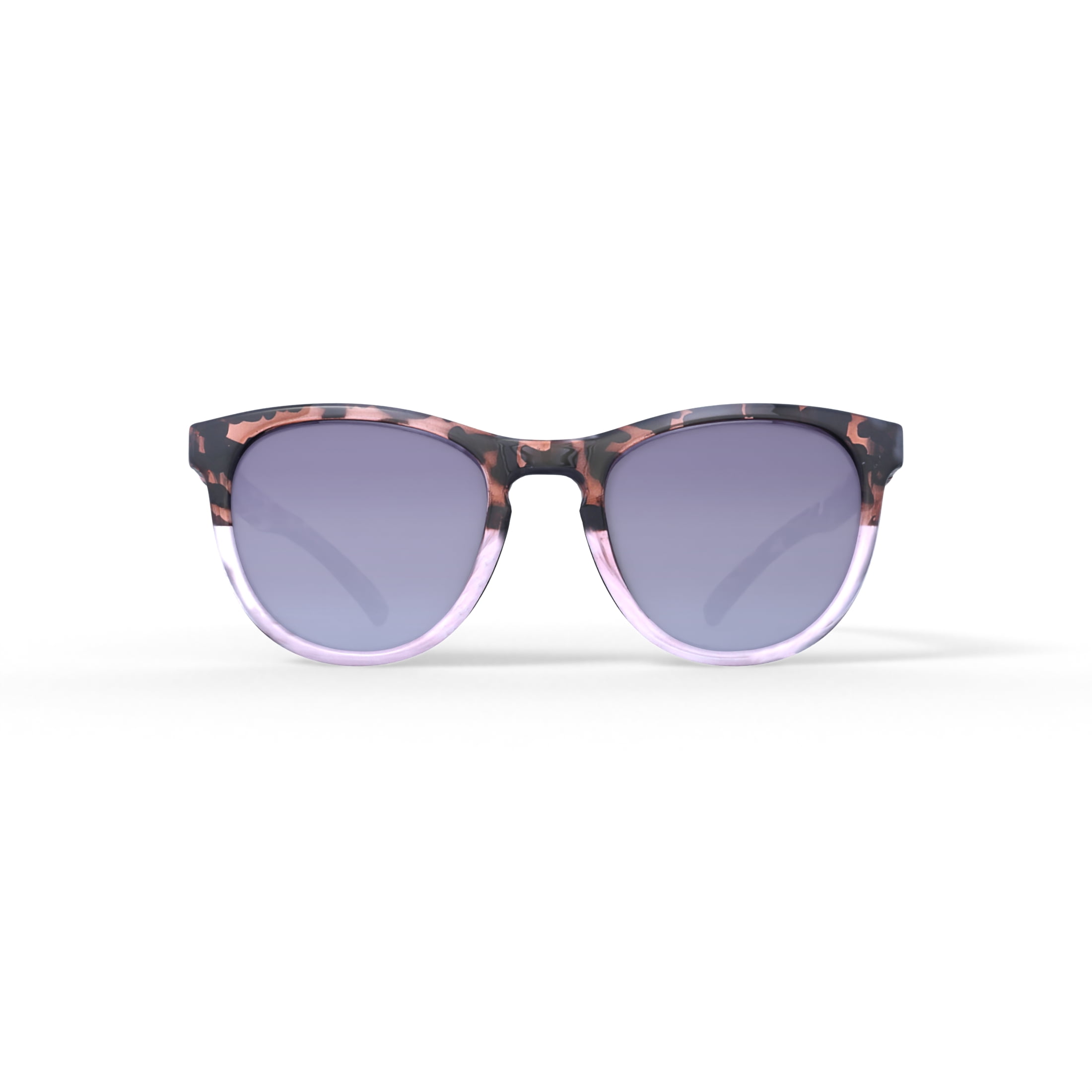 Hurley Palm Springs - HSL3001PS_651, round sunglass, pink crystal/demi frame & smokey rose gradient polarized lens + ar coating