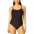 thumbnail image 1 of Hurley Women's 4 Way Stretch One Piece UPF 50+ Swimsuit (Black, XXL), 1 of 2