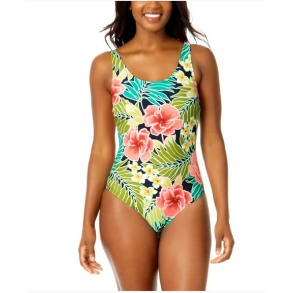 Hurley Women's UPF 50  Stretch Midweight One Piece Swimsuit, Pink, Small