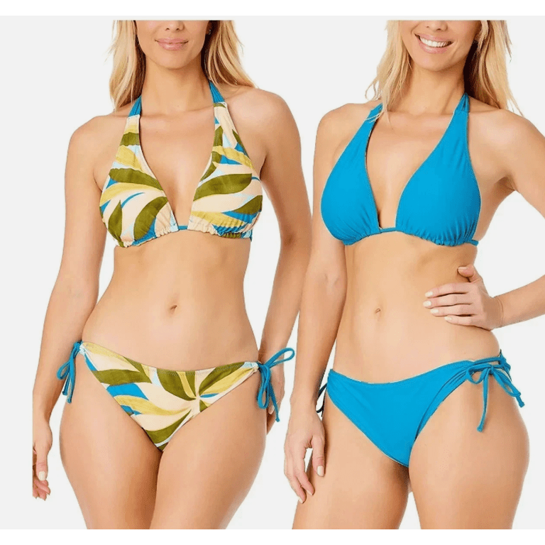 Hurley Women's Reversible Bikini 2-piece Set Swimwear Teal XS