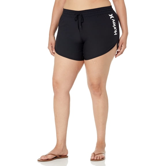 Hurley Women's Standard Boardshort Bottom, Black, XS