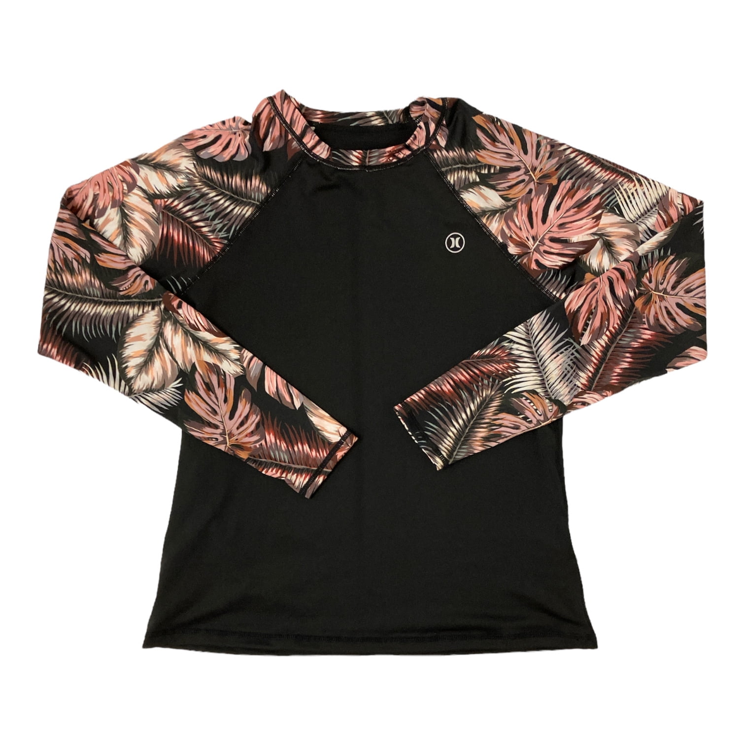 Hurley Women's UPF 50+ Long Sleeve Pull Over Rash Guard (Scattered Palm