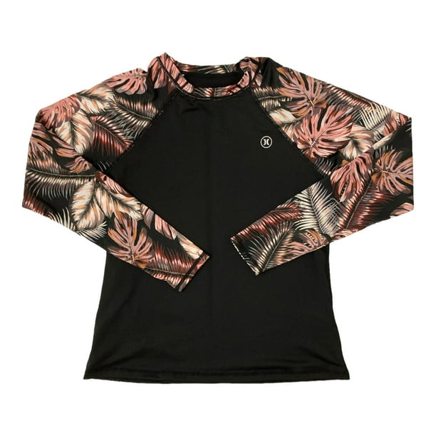数量は多い  Hurley Women's UPF 50+ Long Sleeve Pull Over Rash Guard 服＆ファッション小物