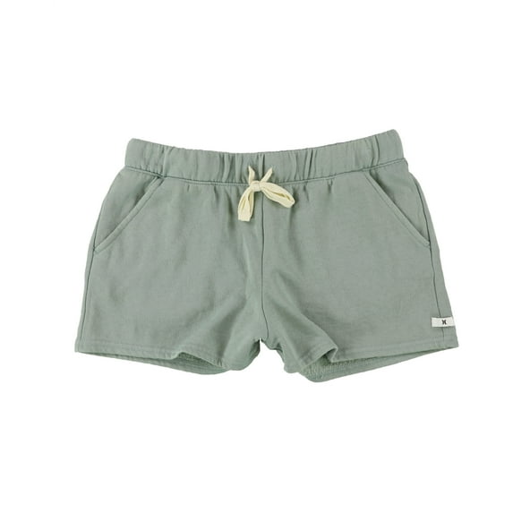 Hurley Womens Burnout Fleece Casual Walking Shorts, Green, X-Small