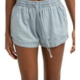 thumbnail image 1 of Hurley Womens Cindy Chambray Casual Walking Shorts, Blue, X-Small, 1 of 3