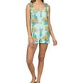 thumbnail image 1 of Hurley Womens Everyday Tie Romper Jumpsuit, Green, Medium, 1 of 2