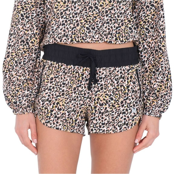 Hurley Womens Kat Printed Casual Walking Shorts, Multicoloured, Medium