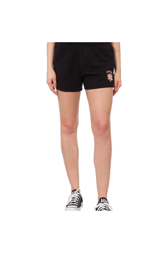 Womens Logo Casual Walking Shorts, Black, Small