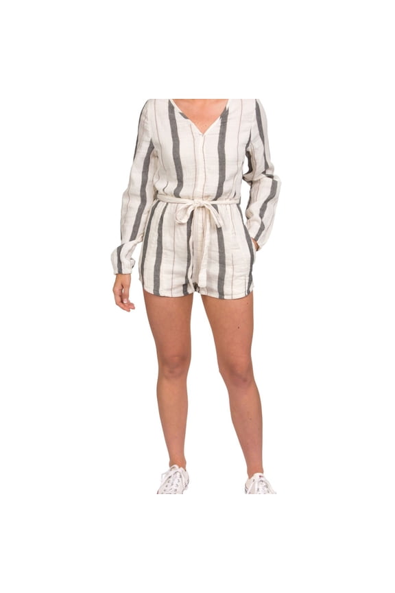 Womens Naturals Romper Jumpsuit, White, Small