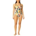 thumbnail image 1 of Hurley Womens One Piece Swimsuit Size: XXL, Color: Black Multi, 1 of 3