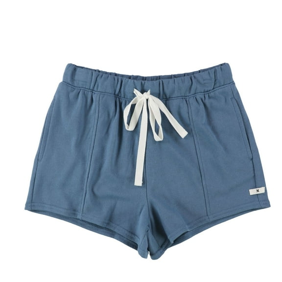 Hurley Womens Paneled Casual Walking Shorts, Blue, Small