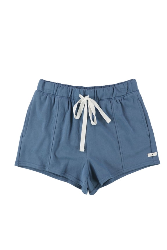 Womens Paneled Casual Walking Shorts, Blue, X-Small