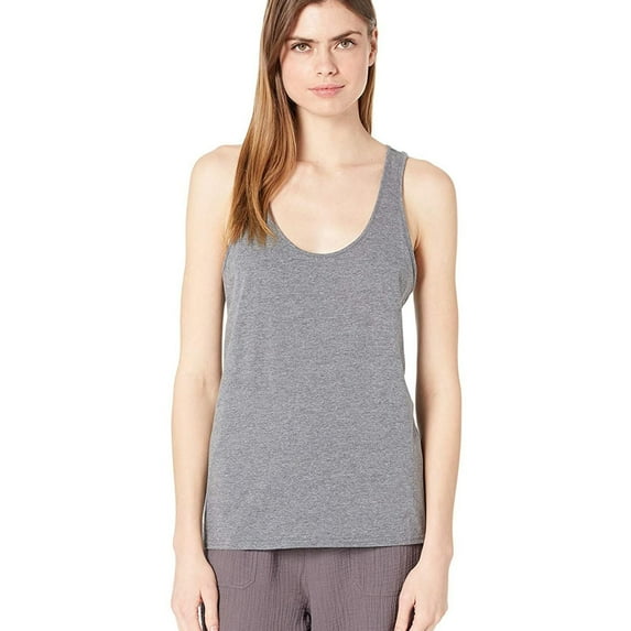 Hurley Womens Perfect Racerback Tank Top, Grey, Large