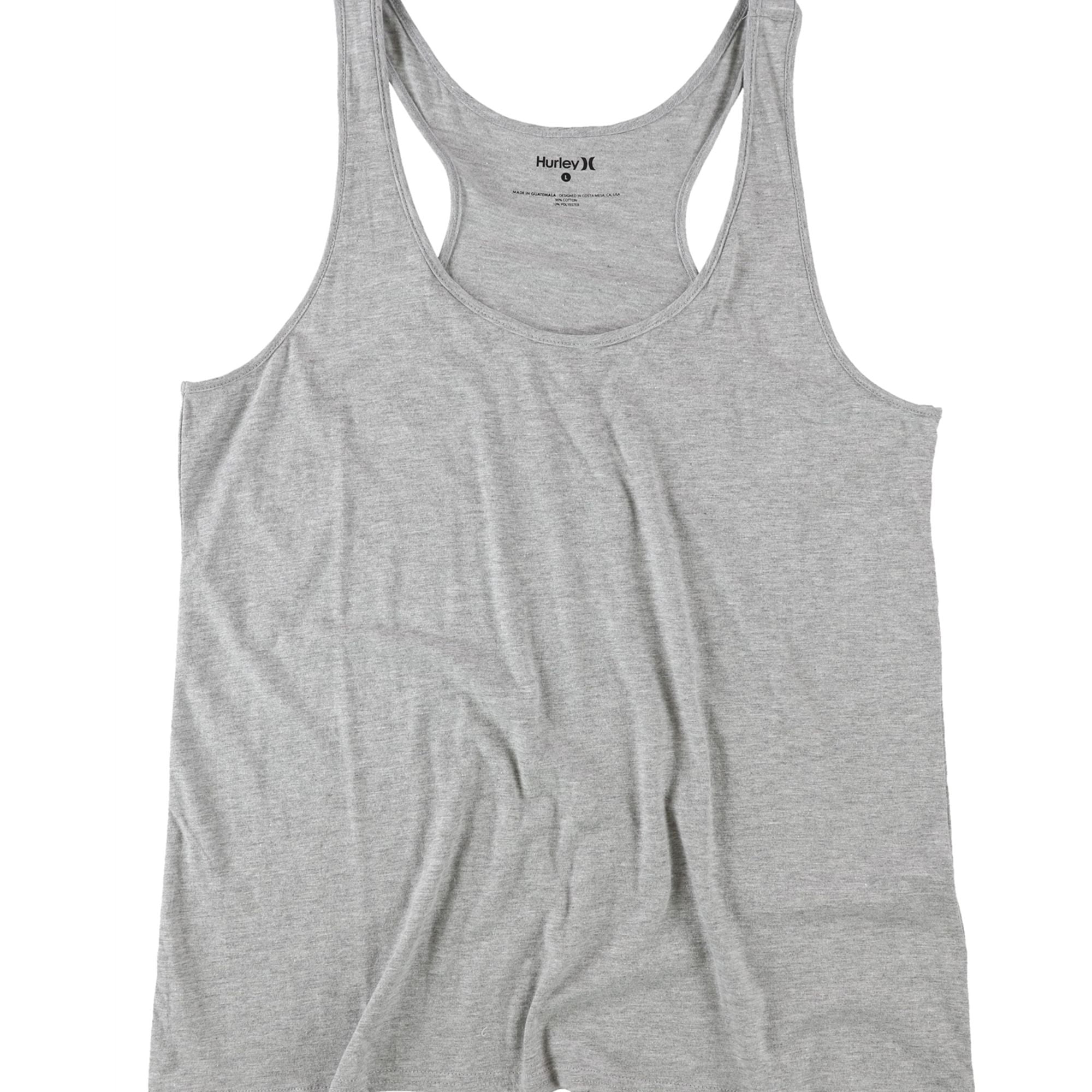 Hurley Womens Perfect Racerback Tank Top, Grey, Medium - Walmart.com