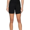 thumbnail image 1 of Hurley Womens Rib Biker Casual Walking Shorts, Black, Medium, 1 of 2