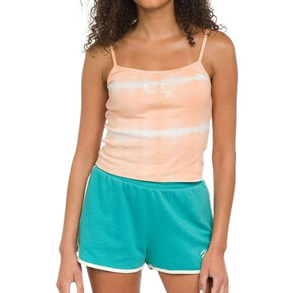 Hurley Womens Tie Dye Tank Top, Orange, Large