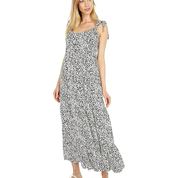 Hurley Womens Tiered Maxi Dress, White, Large