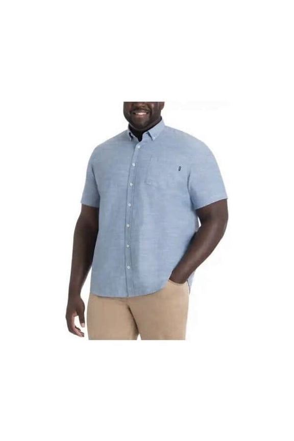 Woven Men Shirt (Blue, Large)