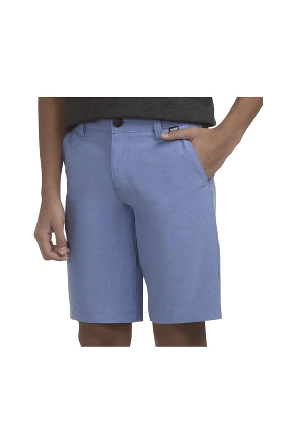 Youth Boy's Stretch Hybrid Short (US, Alpha, Large, Regular, Blue (Deep Aqua))