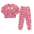 thumbnail image 1 of Hurley Youth Girl's 2 Piece Soft & Warm Long Sleeve & Pant Set (Pink Tie Dye, 7/8), 1 of 3