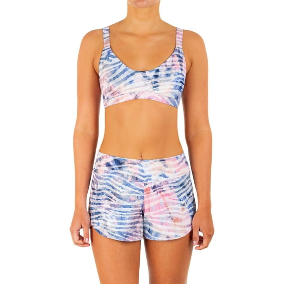 Hurley Zebra Color Wash 2.5" Soft Waist Boardshorts Multi Zebra LG (US 10-12)