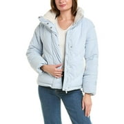 Hurley womens  Fairsky Quilted Corduroy Puffer Jacket, XL, Blue