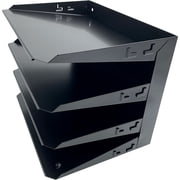 Huron, Horizontal Slots Desk Organizer, 1 Each, Black