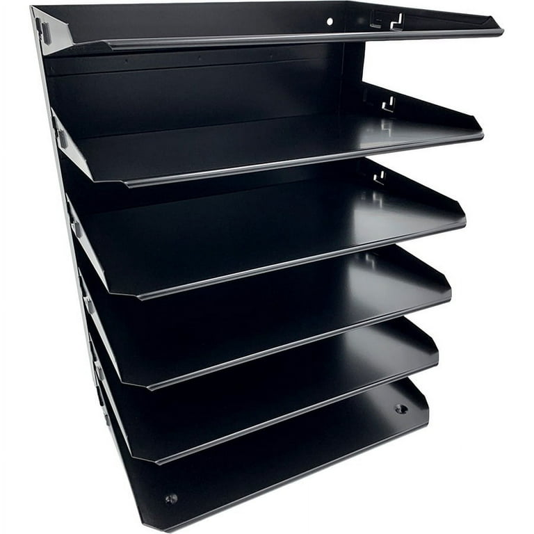 Huron Horizontal Slots Desk Organizer - 6 Compartment(s) - Horizontal - 6 Huron Horizontal Slots Desk Organizer - 6 Compartment(s) - Horizontal - 6