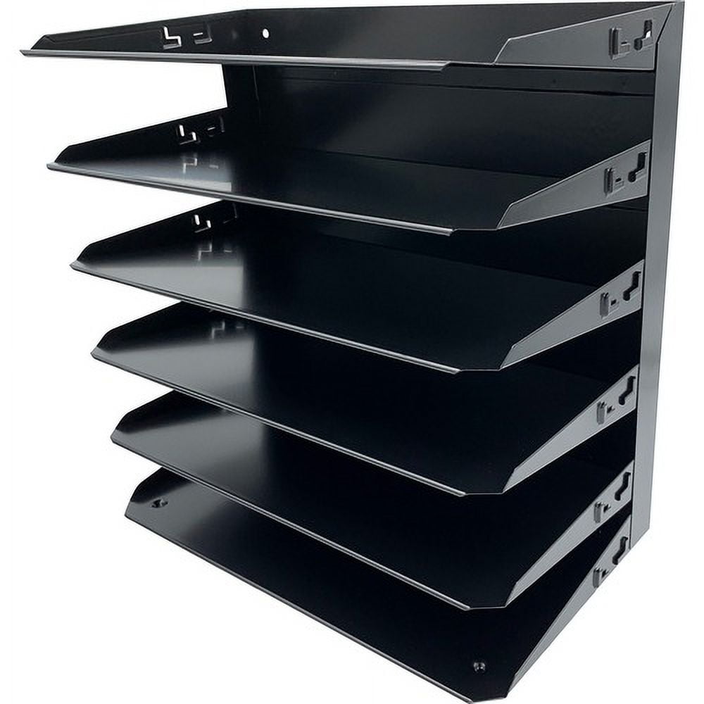 Huron Horizontal Slots Desk Organizer - 6 Compartment(s) - Horizontal - 15 Huron Horizontal Slots Desk Organizer - 6 Compartment(s) - Horizontal - 15
