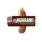Hurraw! Hazelnut Tinted Lip Balm Sheer Brown Tint 100% Natural, Organic, Vegan.