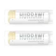 Hurraw! Unscented Lip Balm, 2 Pack Certified 100% Natural, Organic, Vegan. Made in USA.