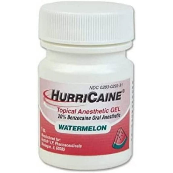 HurriCaine Topical Anesthetic Gel - Watermelon - 28.4g 1oz. (Each)