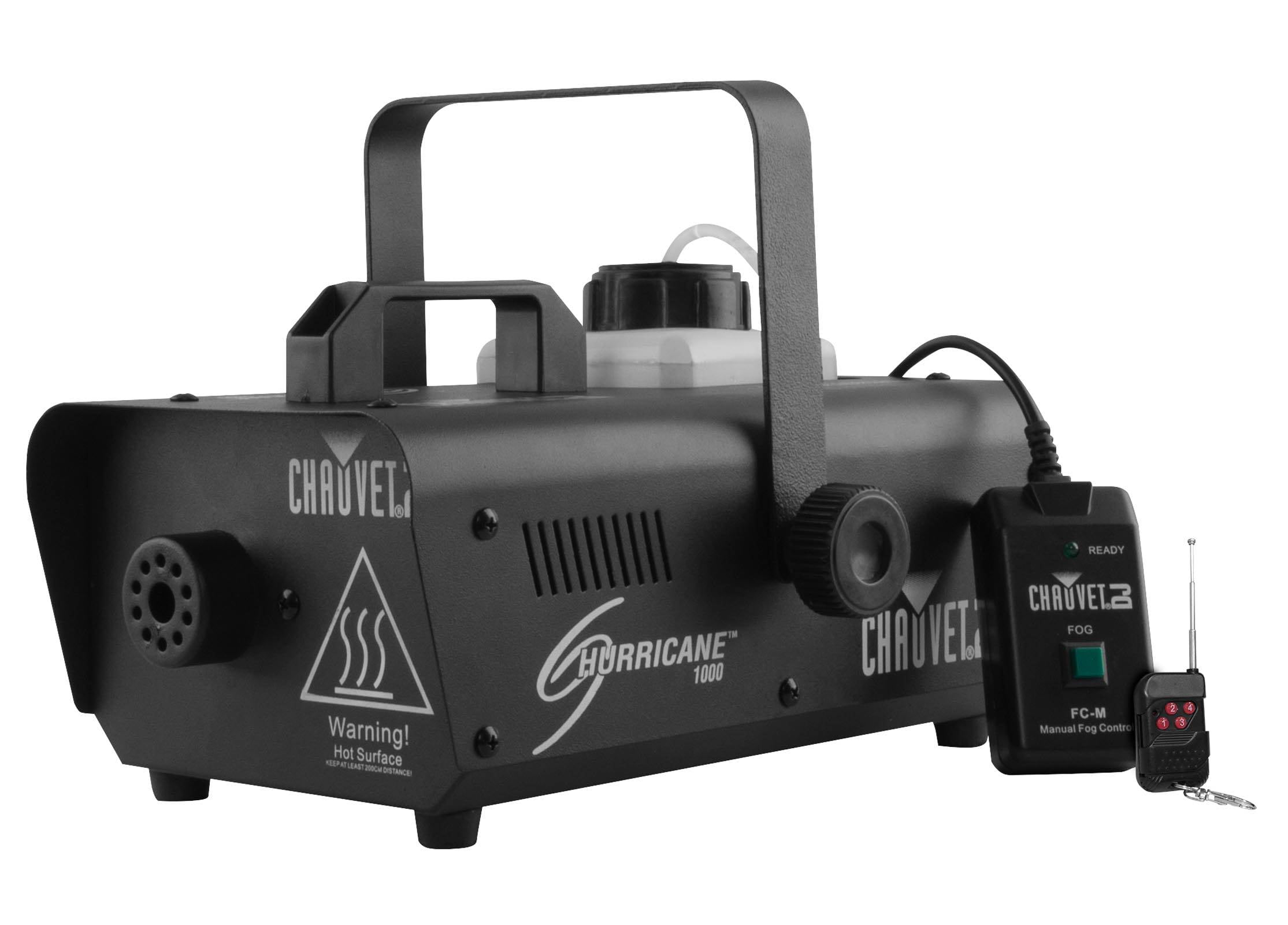 Chauvet DJ Hurricane 1000 Compact Fog Machine with Wireless Remote and LED-Illuminated Tank