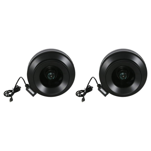 Hurricane 12" Commercial Grade Inline Wall Fan For Ventilation Use (2 Pack)