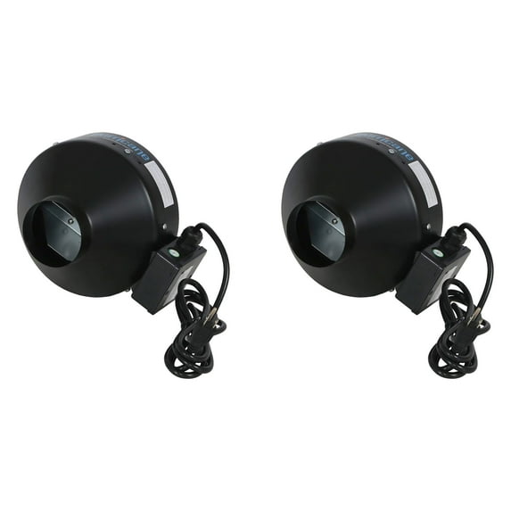 Hurricane 4" Commercial Grade Inline Wall Fan For Ventilation Use (2 Pack)