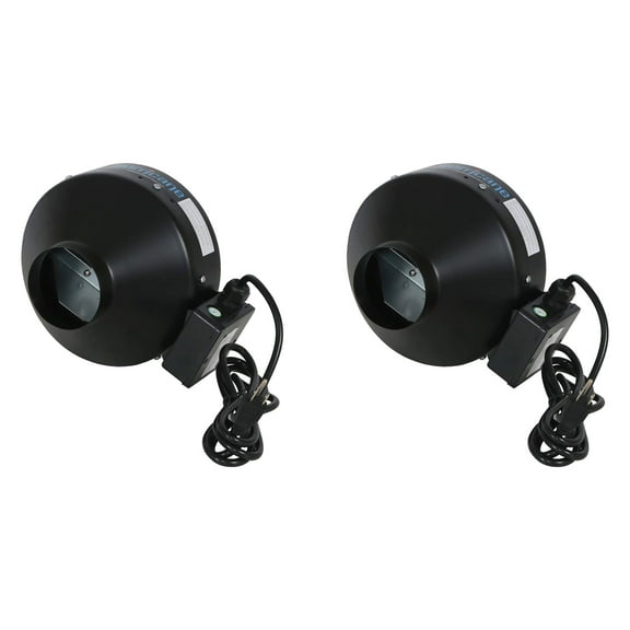 Hurricane 4" Commercial Grade Inline Wall Fan For Ventilation Use (2 Pack)