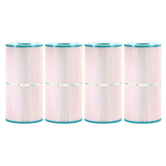 Hurricane Advanced Spa Filter Cartridge for PWWDFX75, C-6375, and FC-1226, White, 4 Pack