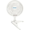 thumbnail image 1 of Open Box Hurricane 6" Clip Fan, 2 Speed Desk Table Fan w/ Adjustable Tilt,White, 1 of 11