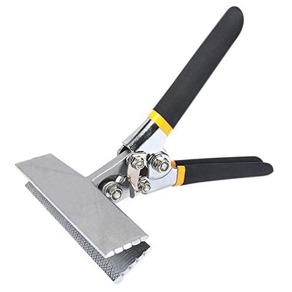 6 inch Straight Jaw Sheet Metal Hand Seamer Bending Pliers with Double Dipped Cushion Handle
