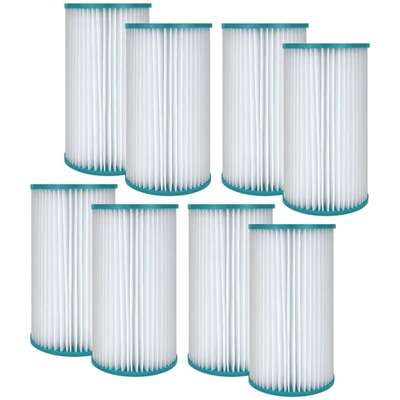 Hurricane 8 Pack HF4607-02 Advanced Pool and Spa Filter Cartridge Replacement