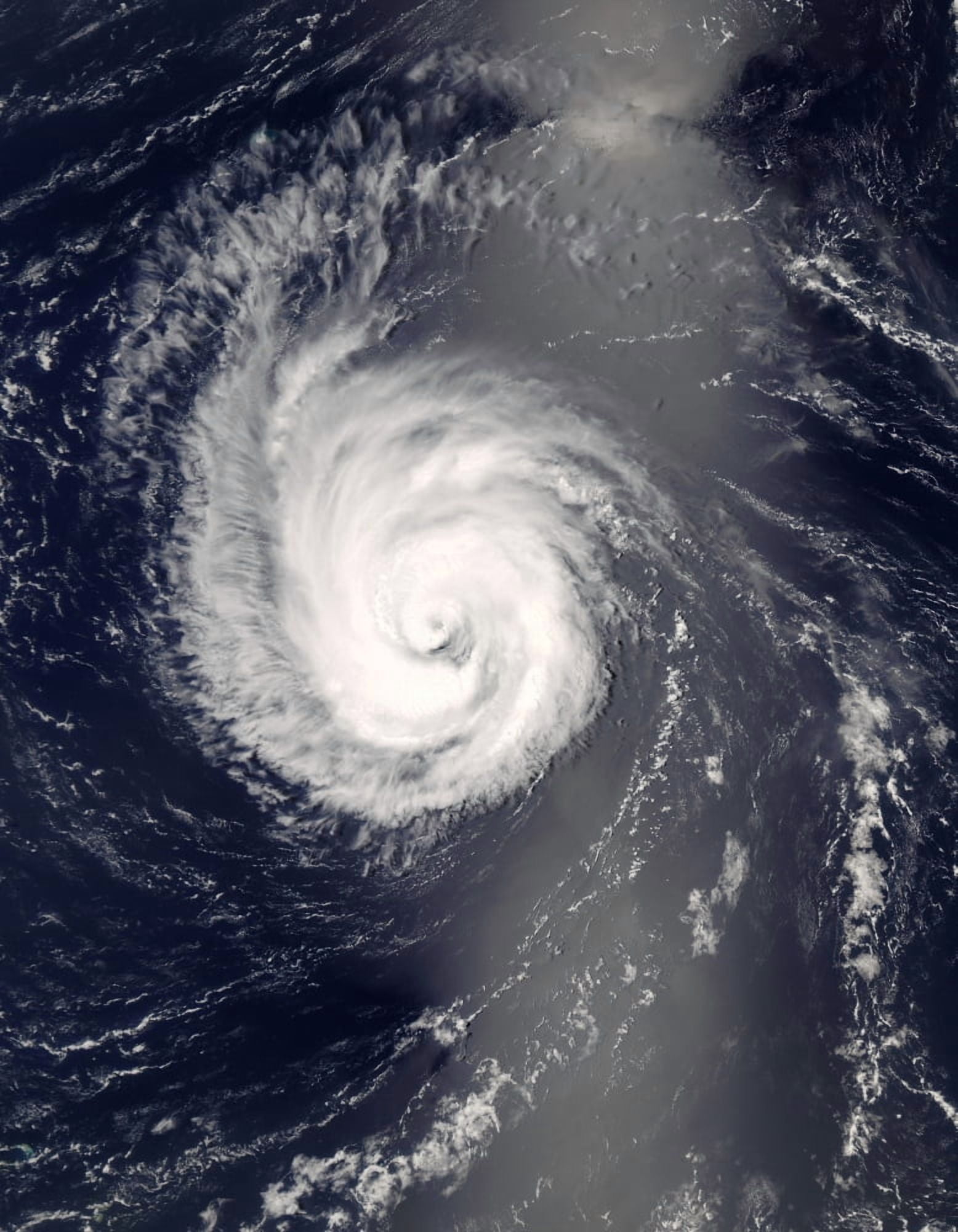 Hurricane Bertha in the mid-Atlantic Ocean Canvas Art - Stocktrek Images (25 x 32)