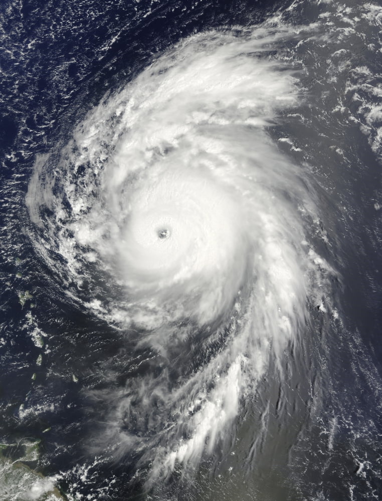 Hurricane Bill off the Lesser Antilles Canvas Art - Stocktrek Images (25 x 33)