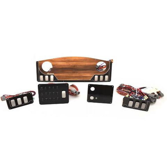 Hurricane Boat Dash Panels 455144 | SunDeck 2690 Woodgrain Black (Kit)