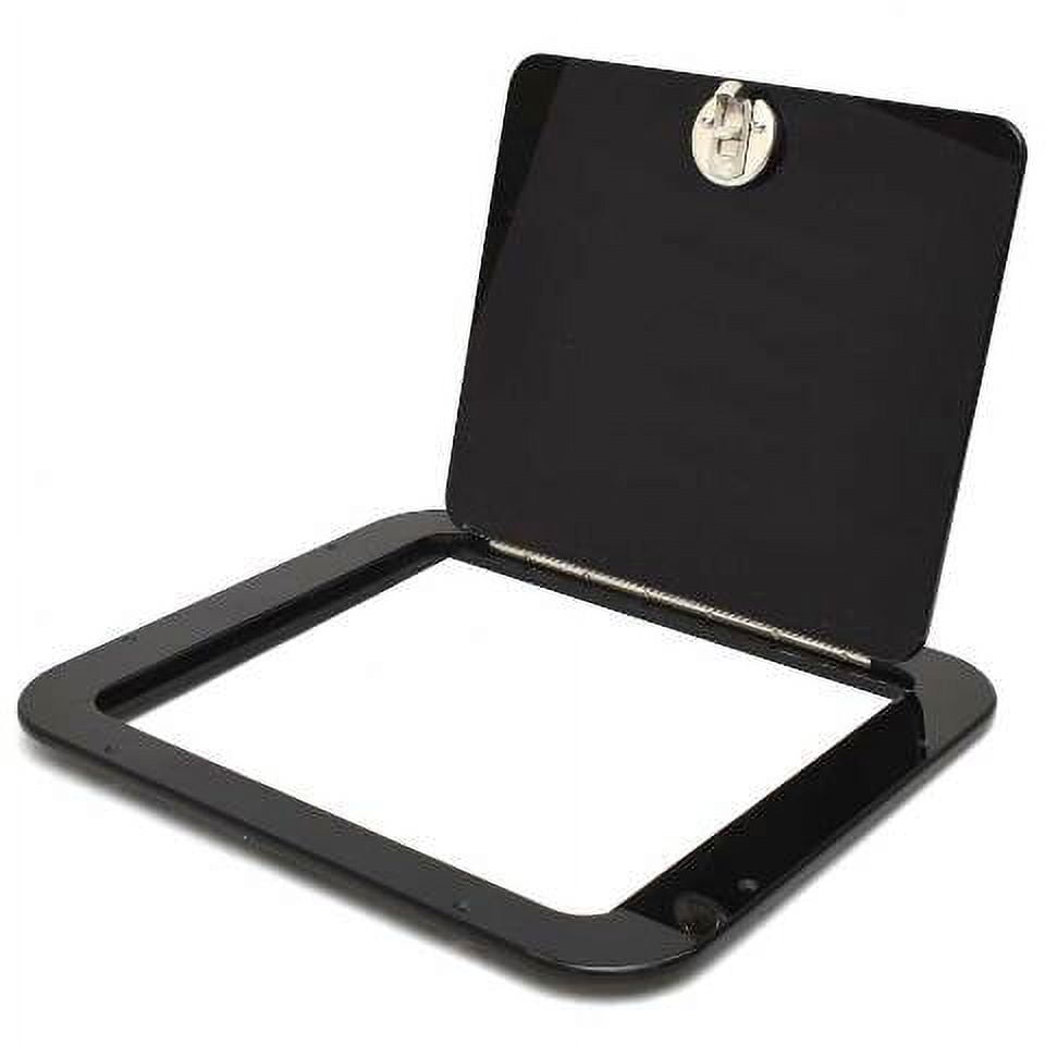 Hurricane Boat Hatch Door 417672 w/ Latch 19 1/4 Inch Black