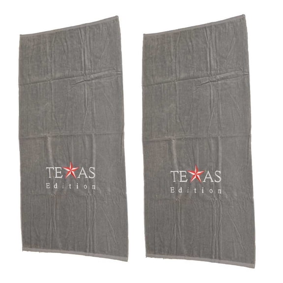 Hurricane Boats Beach Towels | Texas Edition Gray (Pair)