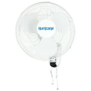 Open Box Hurricane Classic 16 90 Degree 3 Speed Wall Mounted Fan, White