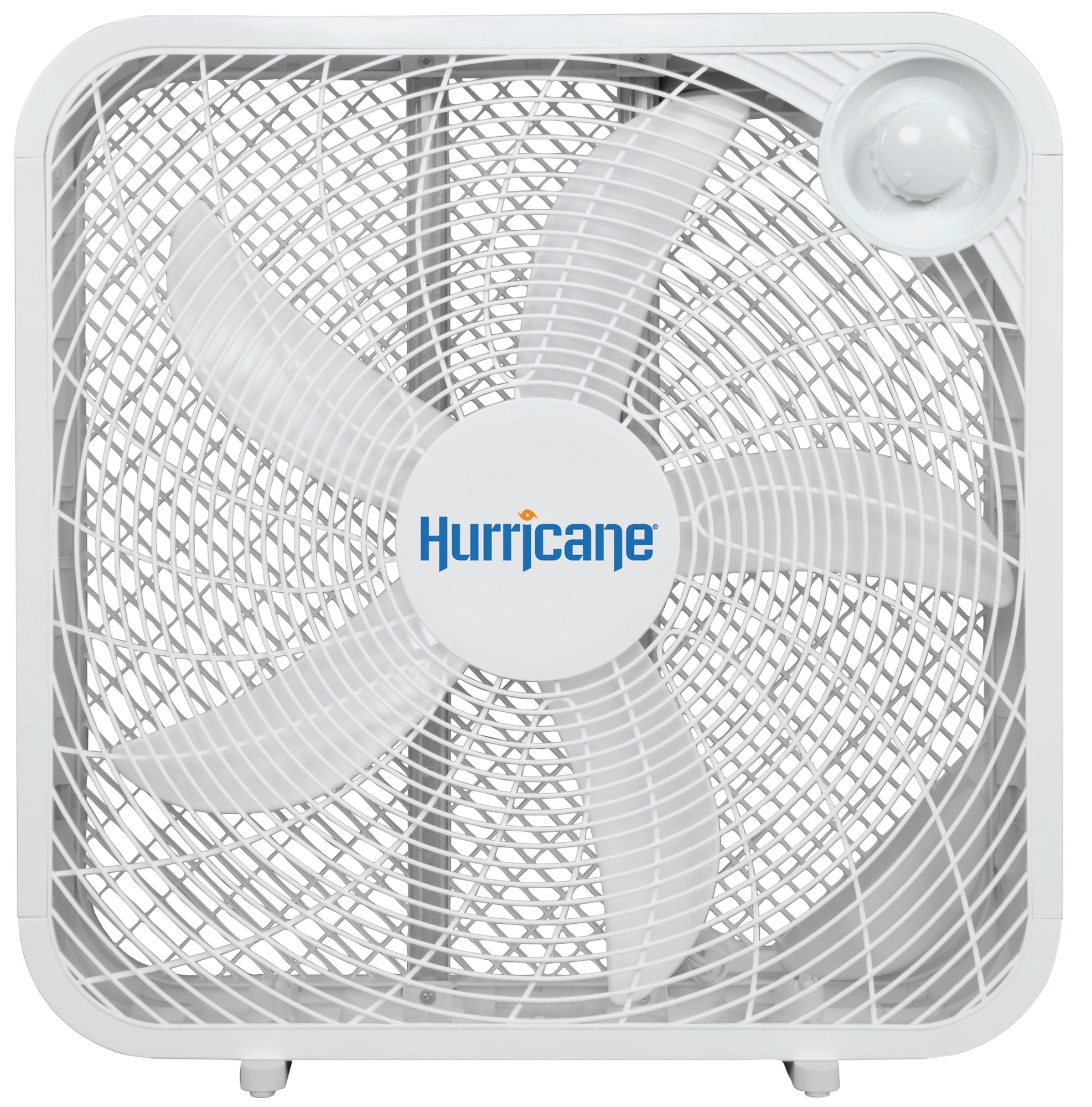 Hurricane Classic 20 Inch Portable Floor Fan with 3 Speed Settings, White